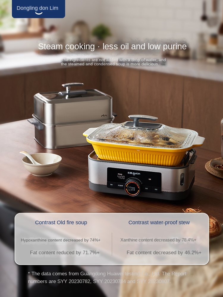 Commercial Kitchen Steamer - Donlim DL-1005 Multi-functional household multi-layer stainless