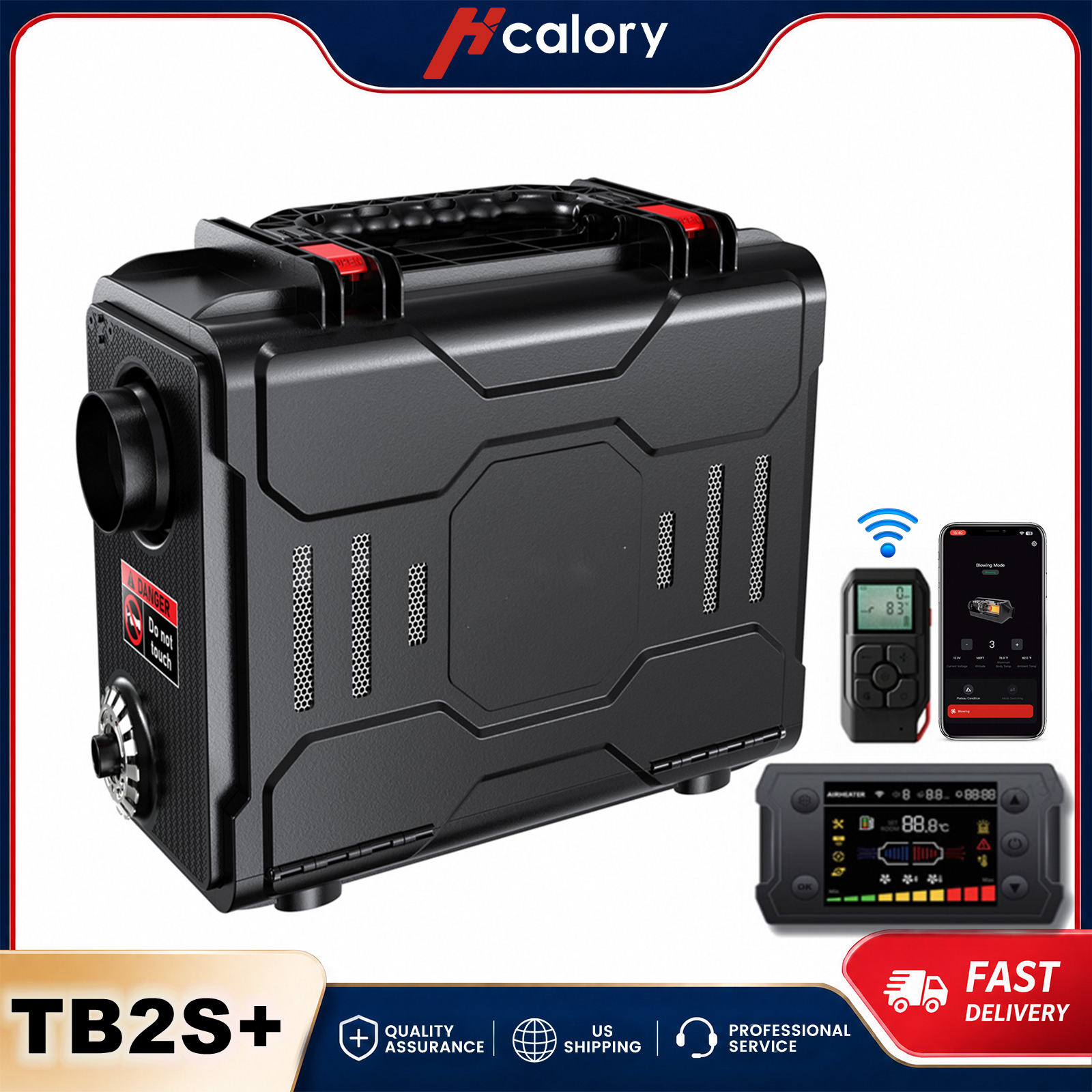 Food Warmer Display - Hcalory TB2S+ 8KW Diesel Heater 6L