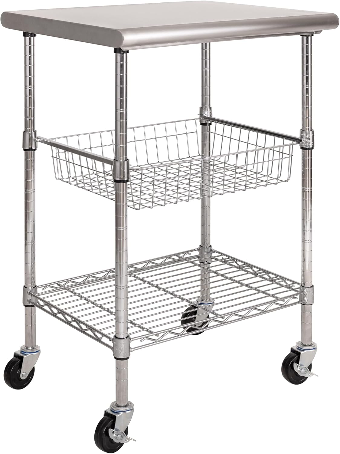 Commercial Kitchen Warehouse - Commercial Work Table Island Utility Cart