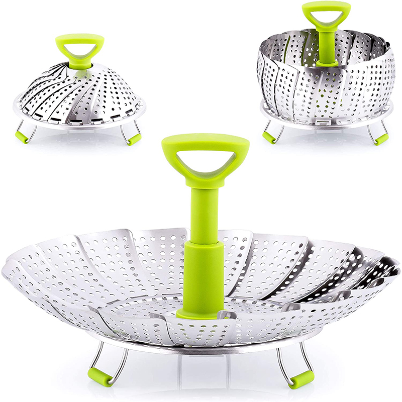 Commercial Kitchen Steamer - 9Inch Stainless Steel Lotus Steaming Tray