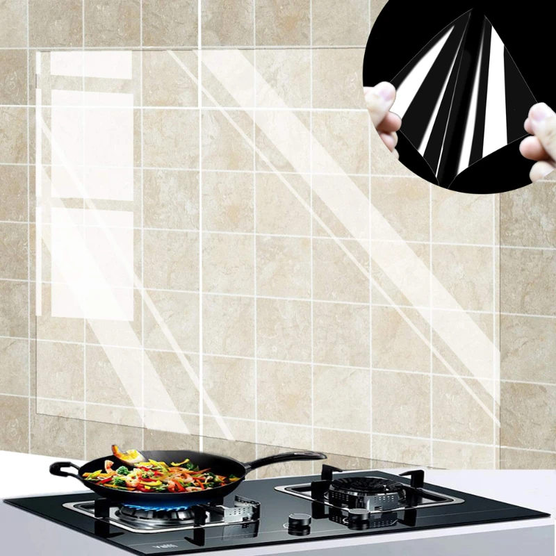 1Pc Kitchen Oil Proof Wall Sti - Commercial Kitchen Wall Panels ulasan dan harga