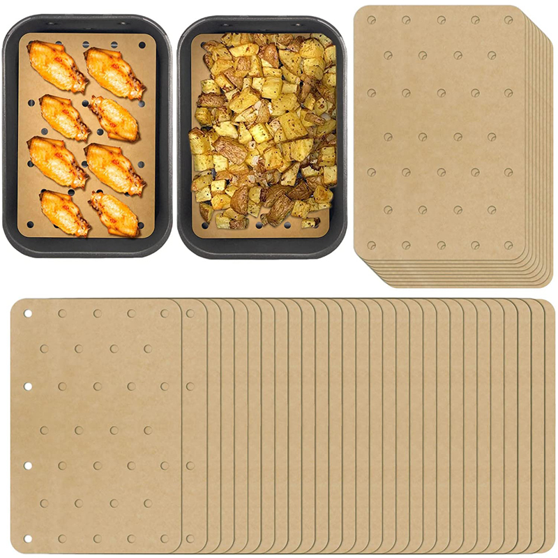 100Pcs Air Fryer Paper Disposa - Commercial Kitchen Steamer ulasan dan harga