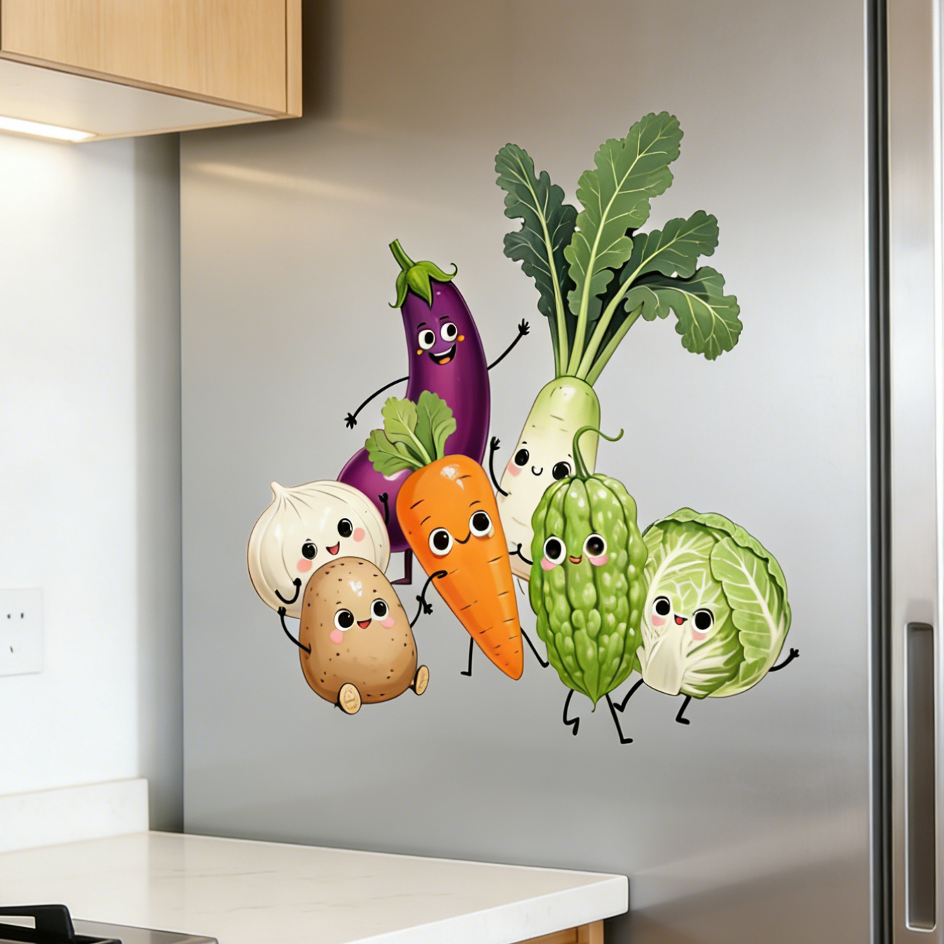 Emotionally Expressive Vegetab - Commercial Kitchen Wall Panels ulasan dan harga