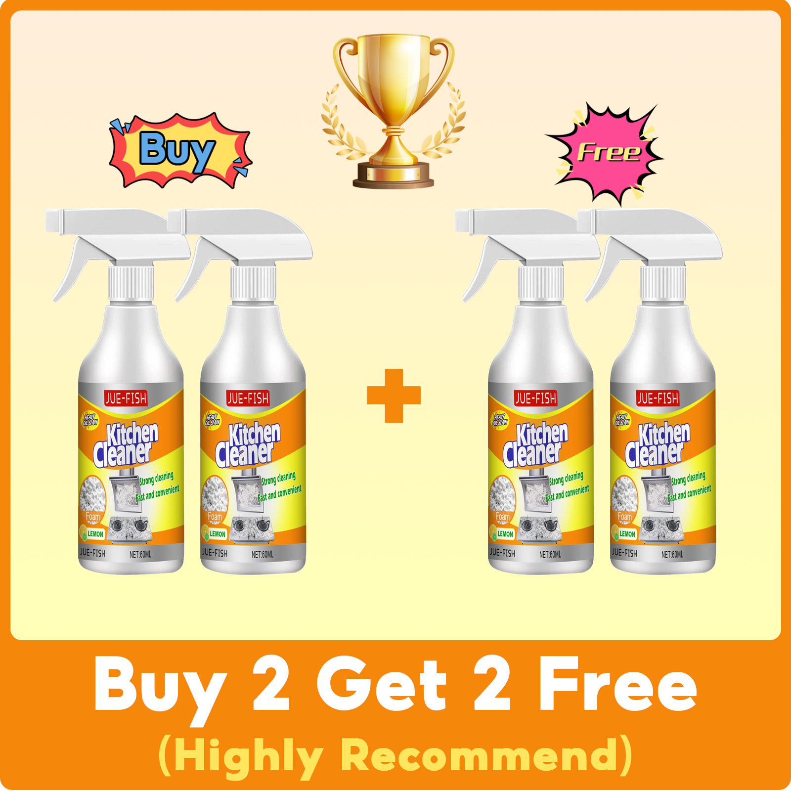 Oil Cleaner Bubble Spray Remov - Commercial Kitchen Grease Cleaner ulasan dan harga