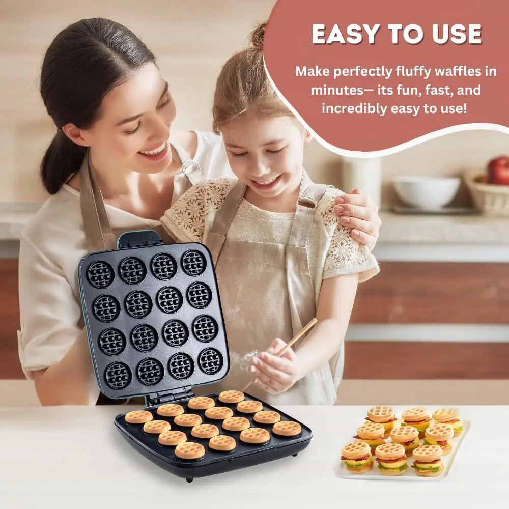 16-Hole Waffle Maker, Quick He - Sandwich Press Panini ulasan dan harga