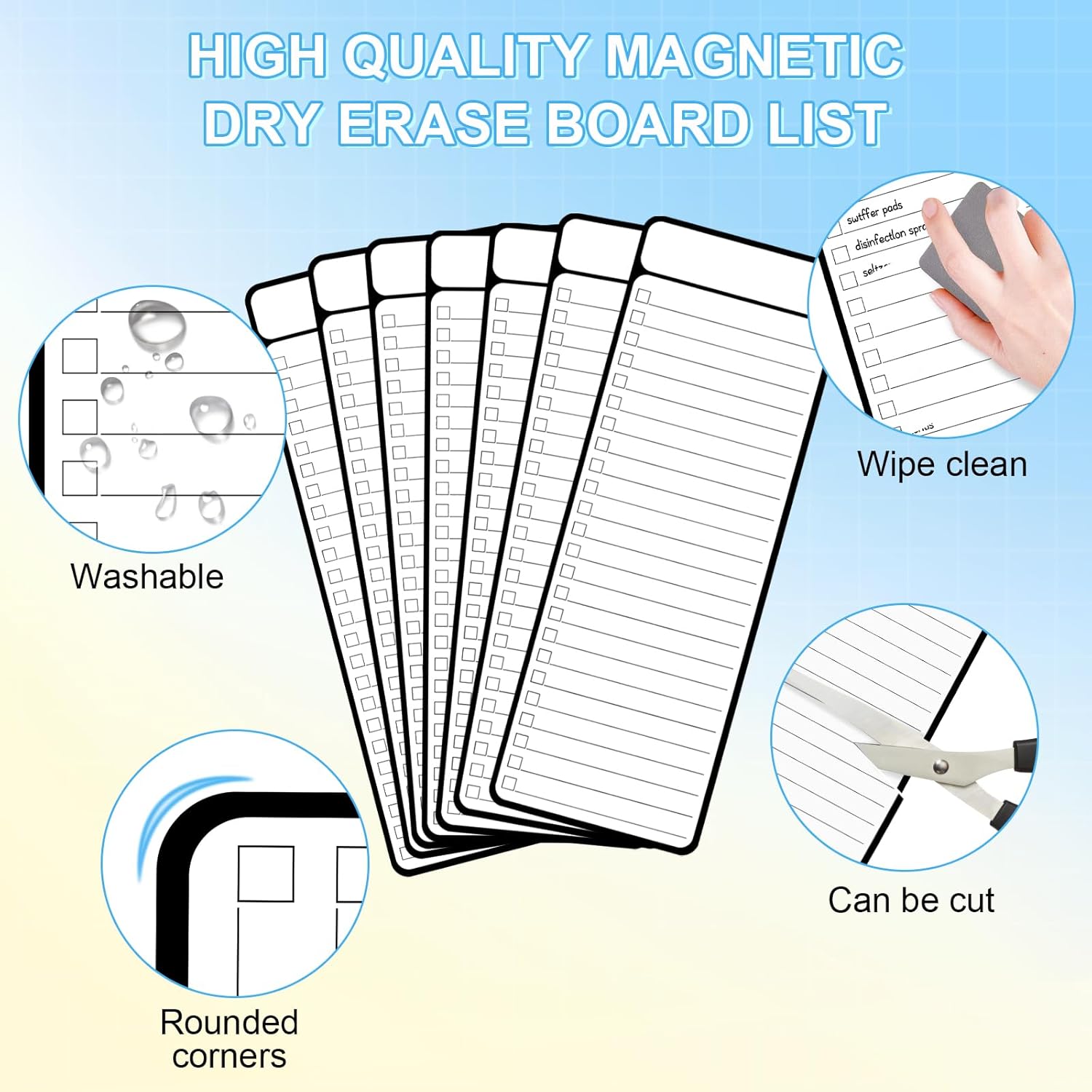 2/4 Pcs Magnetic Whiteboard to - Commercial Kitchen Layout ulasan dan harga