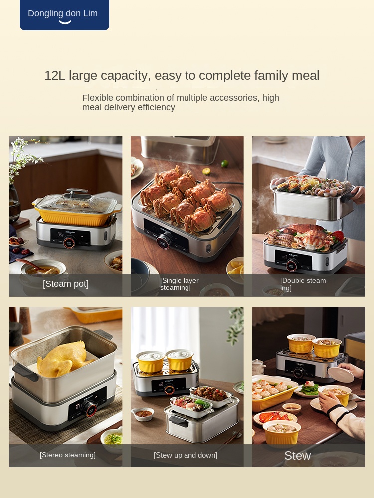Donlim DL-1005 Multi-functiona - Commercial Kitchen Steamer ulasan dan harga