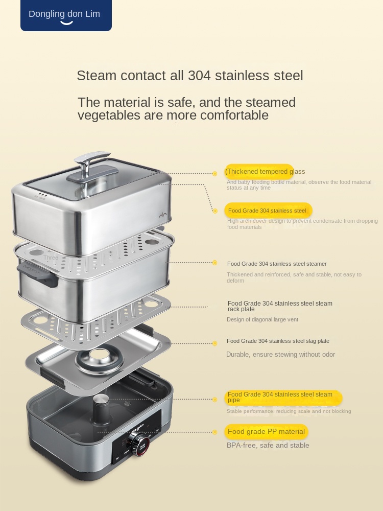 Donlim DL-1005 Multi-functiona - Commercial Kitchen Steamer ulasan dan harga
