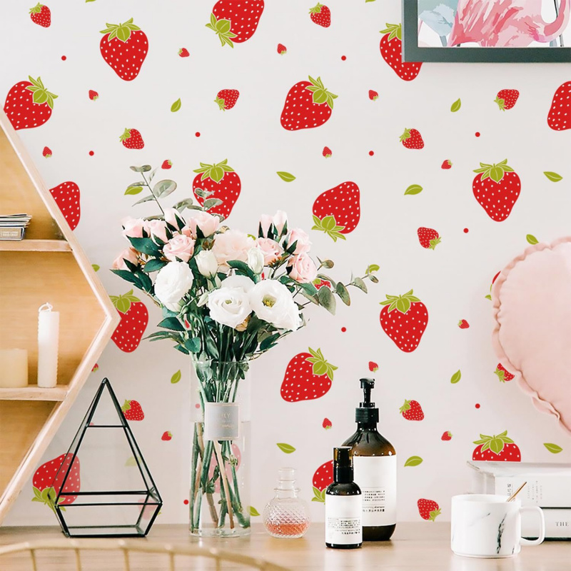 Transparent Strawberry Wall St - Commercial Kitchen Wall Panels ulasan dan harga