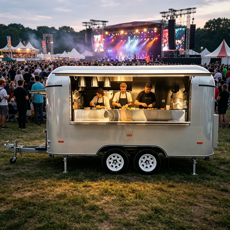Stainless Steel Food Trailer M - Commercial Kitchen Layout ulasan dan harga