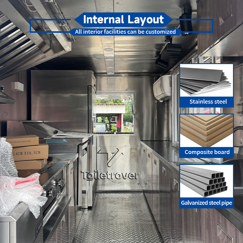 Customizable Commercial Mobile - Commercial Kitchen Trailer ulasan dan harga