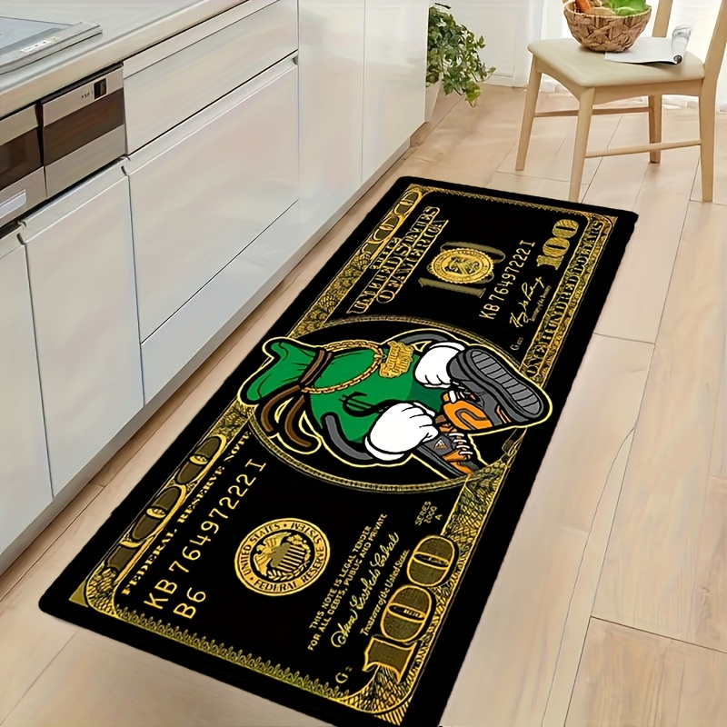 $100 Bill Pattern Area Rug,Sof - Commercial Kitchen Ideas ulasan dan harga