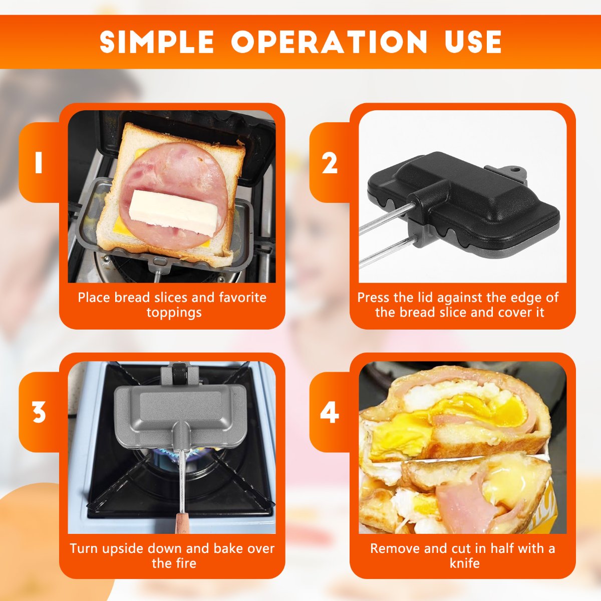 ABUD-Double-Sided Sandwich Bak - Sandwich Press Panini ulasan dan harga