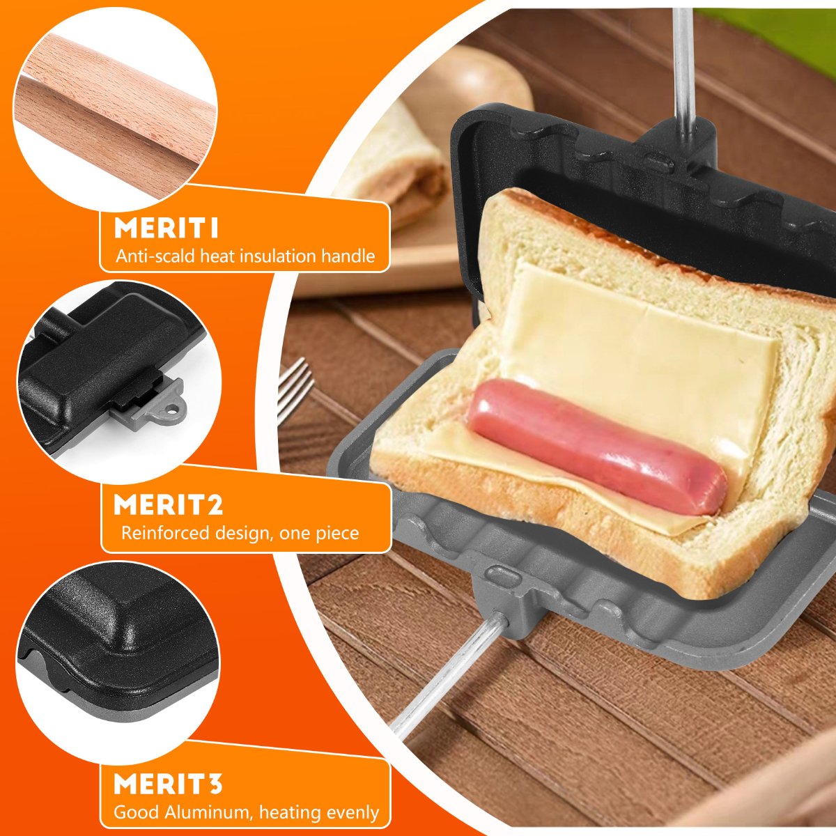 ABUD-Double-Sided Sandwich Bak - Sandwich Press Panini ulasan dan harga