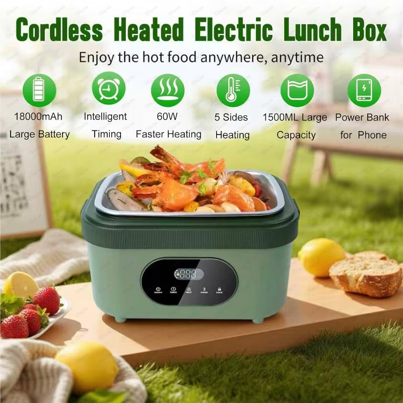Gison 1.5L Portable Wireless H - Food Warmer Display ulasan dan harga