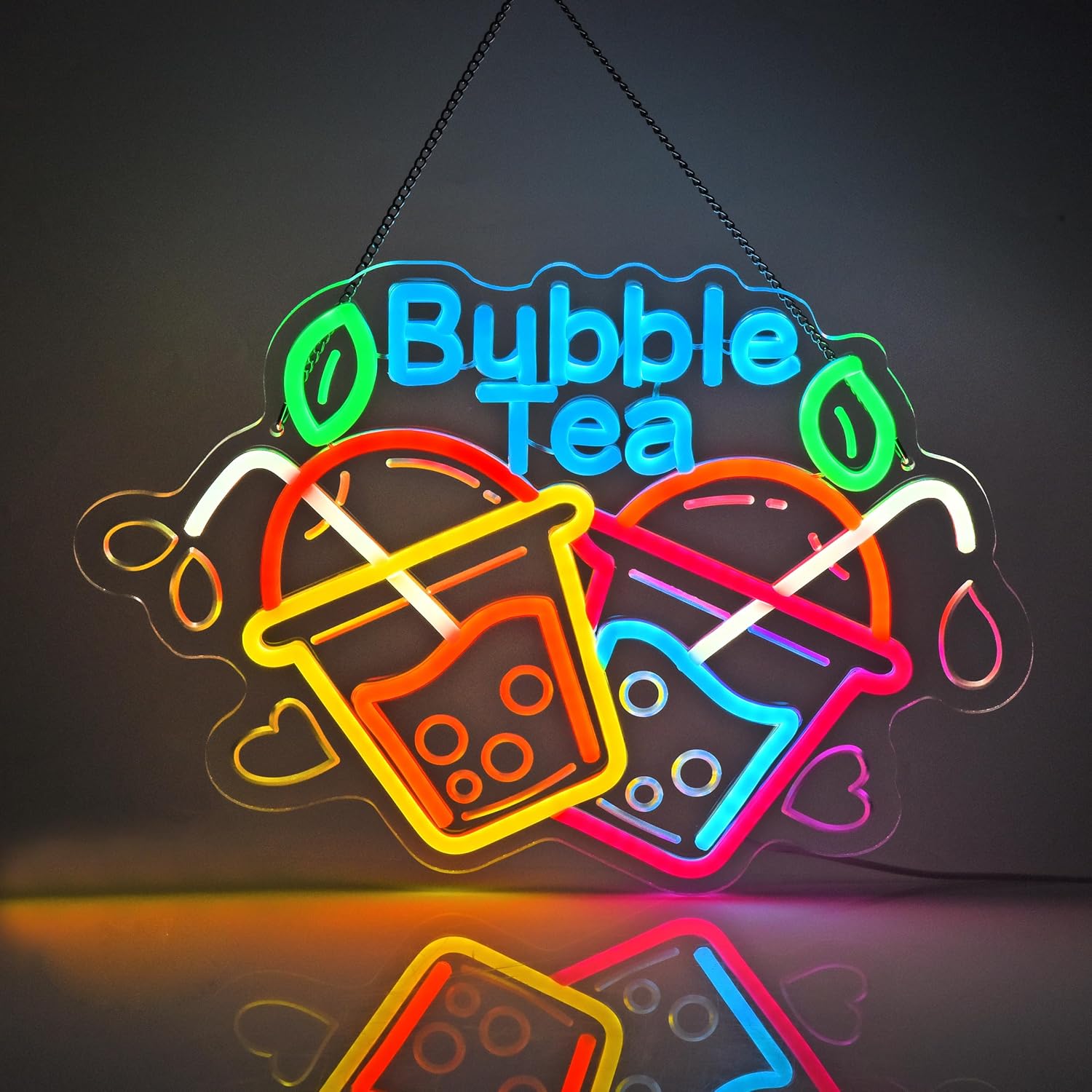 Bubble Tea Neon Sign USB Led L - Commercial Kitchen Light ulasan dan harga