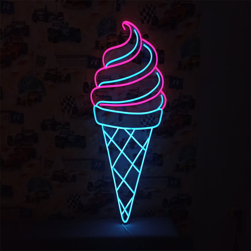 Ice Cream LED Neon Light | Wal - Commercial Kitchen Light ulasan dan harga