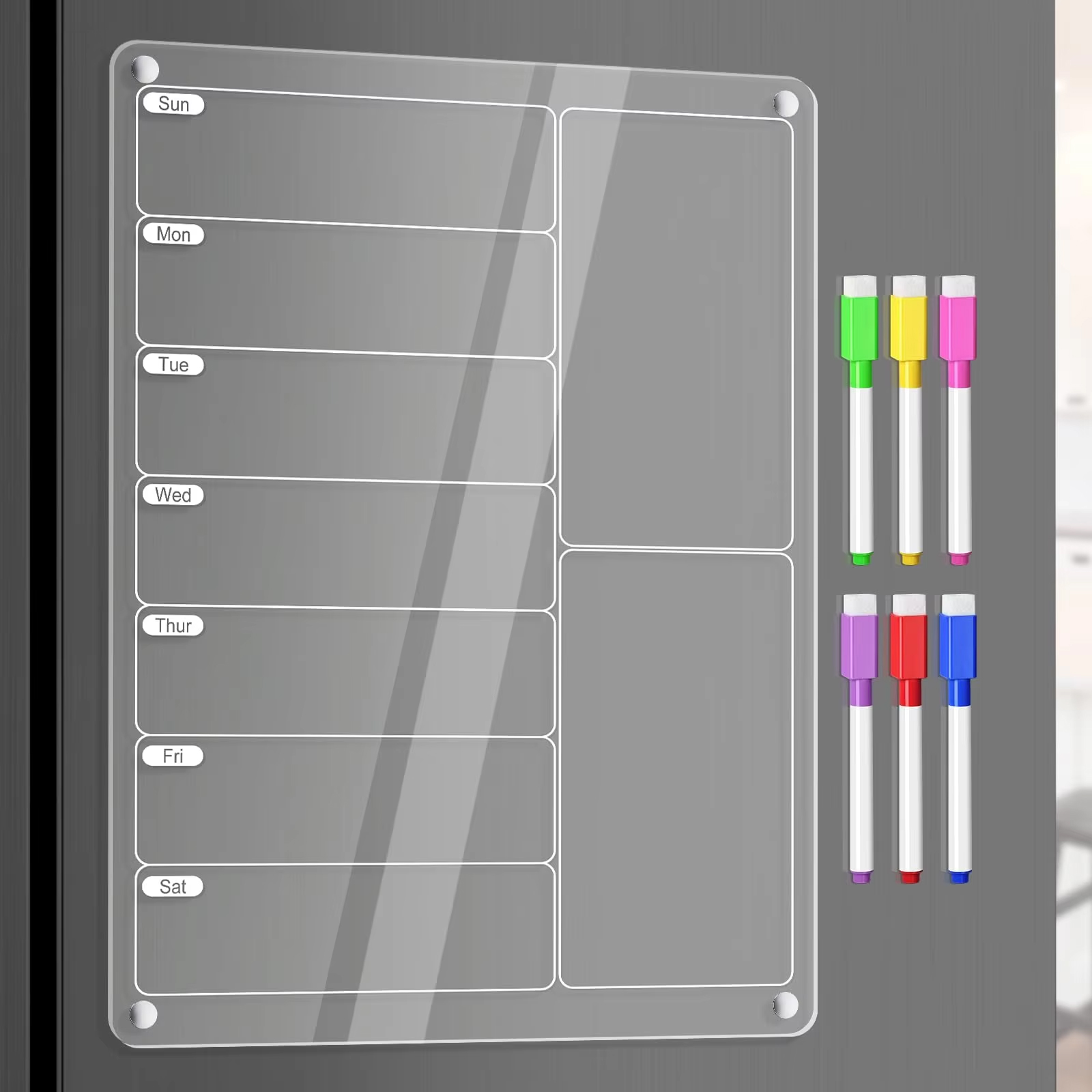 Acrylic Meal Planner Magnetic  - Commercial Kitchen Layout ulasan dan harga