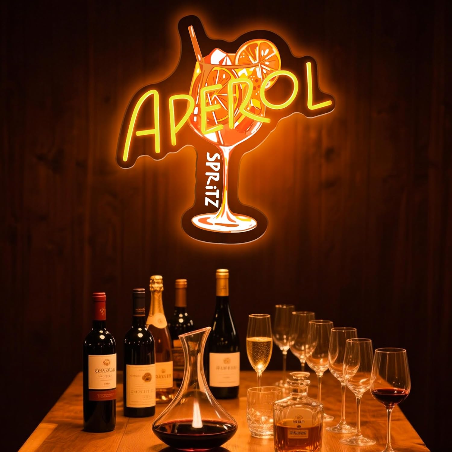 Aperol Spritz Neon Sign LED Co - Commercial Kitchen Light ulasan dan harga
