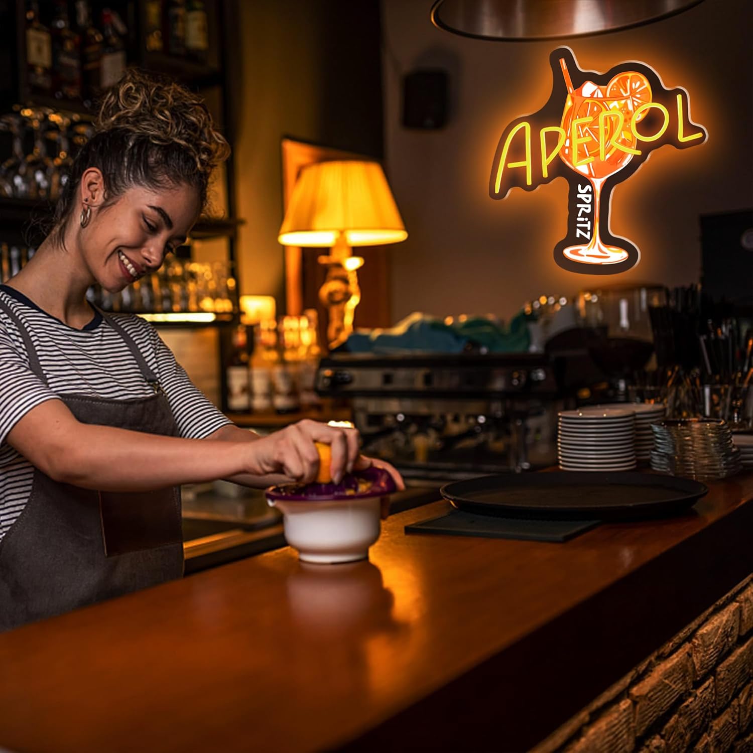 Aperol Spritz Neon Sign LED Co - Commercial Kitchen Light ulasan dan harga